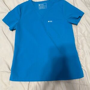 Figs Women's Teal Scrub Top